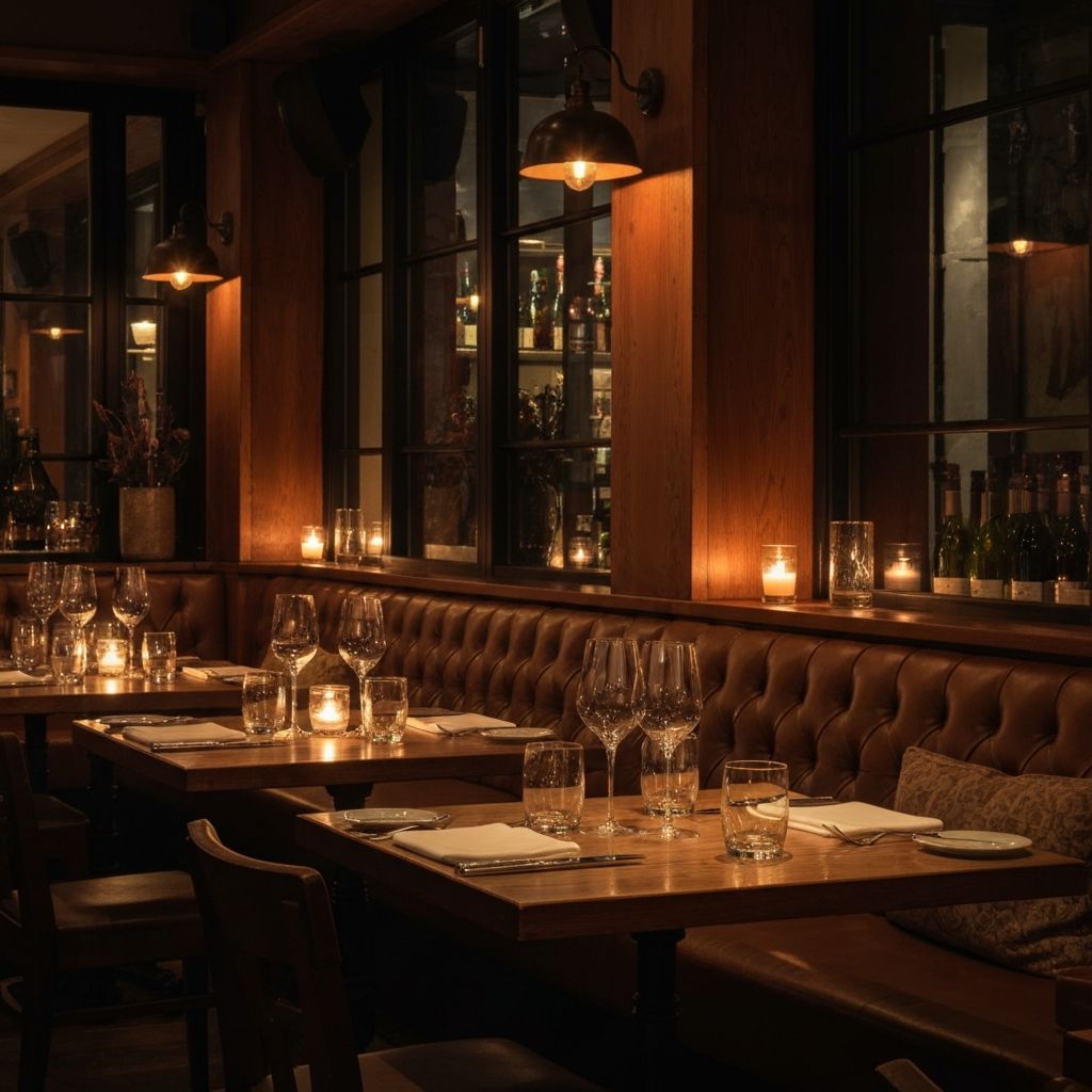 Interior do restaurante Casa Nostra